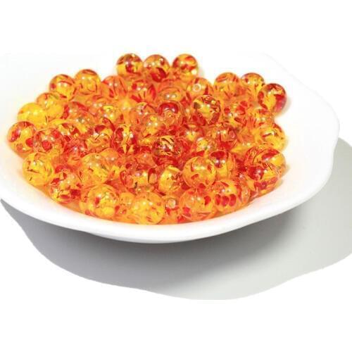 Wholesale 100pcs 8mm Imitation Ambers Resin Round Beads For Jewelry Making Diy 7 Chakra Healing Bracelets Accessories