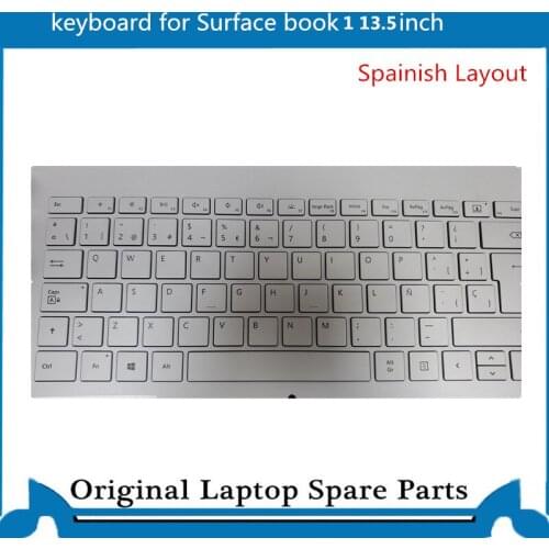 Original Spainish Keyboard for Microsoft Surface Book 1 13.5 Inch SP layout 1703 1705 1704