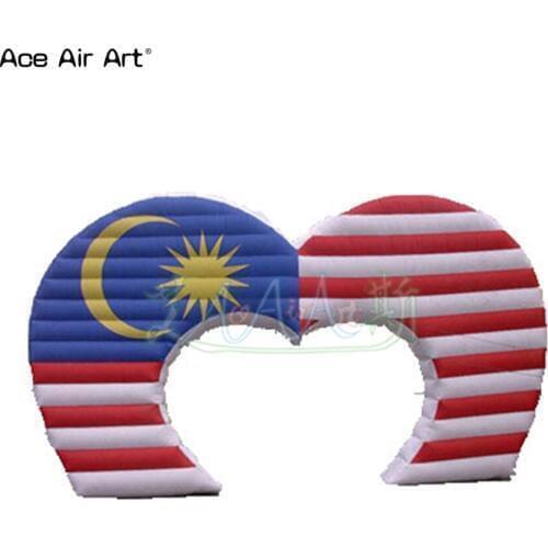 Customized oxford flag archways inflatable entrance ways,decorative flag arch lines for sale