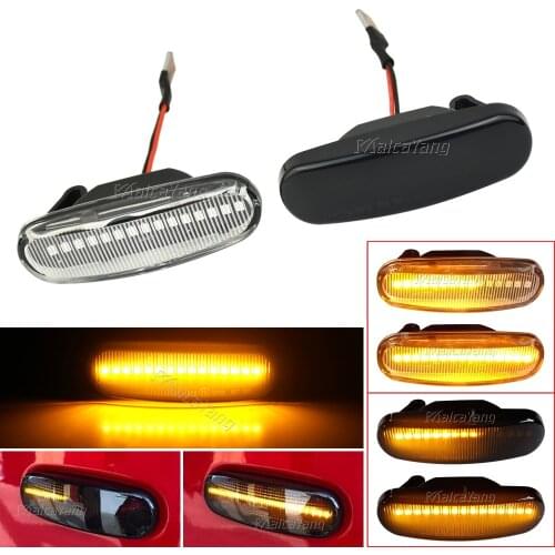 For Fiat Panda 169 Grande Punto Multipla Doblo Fiorino Linea Idea Stilo Dynamic LED Side Marker Light Blinker Repeater Lamp