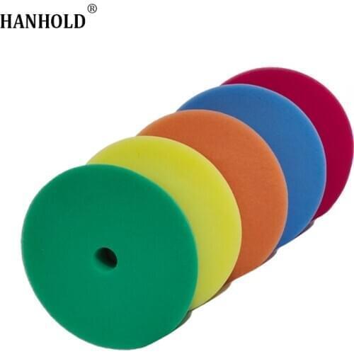 Compound Car Polishing Pads for 6 Inch Polisher Buffing Buffer Pads Set for DA / RO Dual Action Car Polisher Sander-Select Color