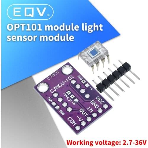 OPT101 Light Analog Light Intensity Sensor Module Single Chip Photoelectric Diode 14KHz CJMCU-101