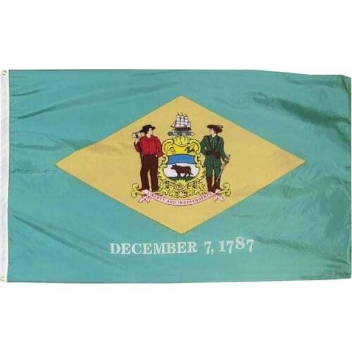 Yehoy hanging 90*150cm us usa state liberty and independence december 7 1787 delaware flag For Decoration