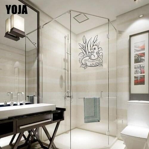 YOJA 26x20CM Bathroom Glass Shower Decal Home Decoration Duck Wall Sticker G2-0264