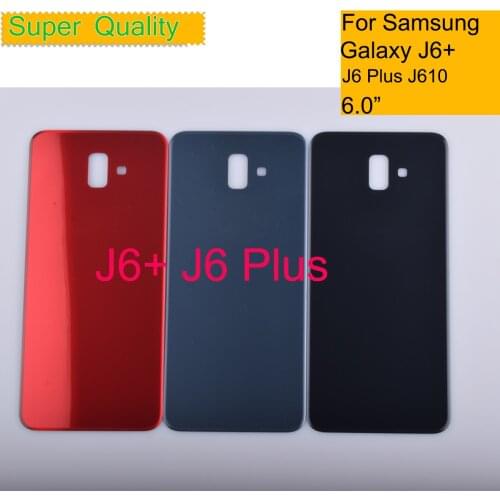 10Pcs/Lot For Samsung Galaxy J6+ J6 Plus 2018 J610 Housing Back Cover Case Rear Battery Door Chassis SM-J610G/DS Housing