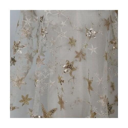 135cm champone sequined Wedding bridal Dress Applique DIY Bridal Headdress scarf veil Embroidered Lace Fabric Patch curtain