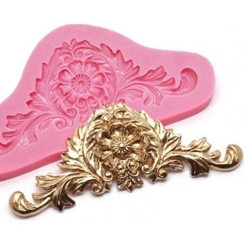 3D Baroque Crown Vintage Relief Decorating DIY Sugarcraft Fondant Chocolate Silicone Cake Mold Kitchen Baking Pastry Decoration