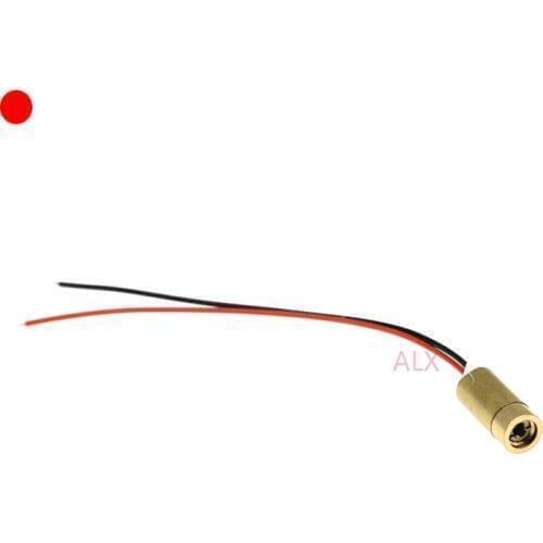 9MM 650NM 5MW red Point Laser Head 3V 5V laser diode semiconductor laser tube 3V-5V