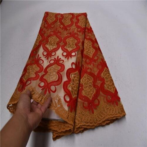 African Tulle Lace Fabric 2019 African French Lace Fabric High Quality With beads Stones Nigerian Embroidery Tulle French Lace