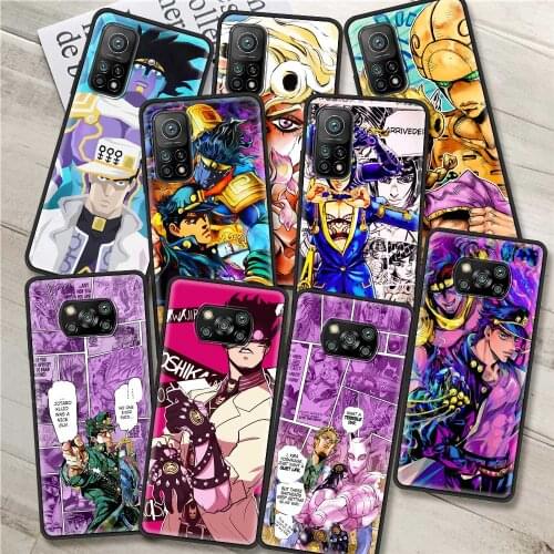 Phone case For Xiaomi10T Lite 11 11X 11i Ultra Pro 10S 9T 9 SE 8 Lite Shell Caso Fundas Tpu Bumper JOJO 39 s Bizarre Adventure