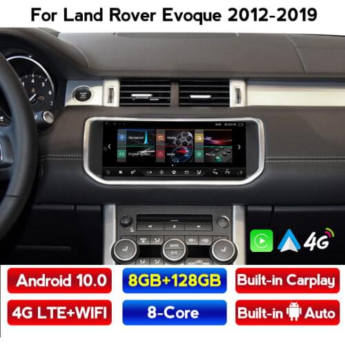 8G+128G Android 10 Car Radio Stereo For Land Rover Range Evoque LRX L538 2012-2019 Harman Bosch Host Carplay 4GLte WIFI Headunit