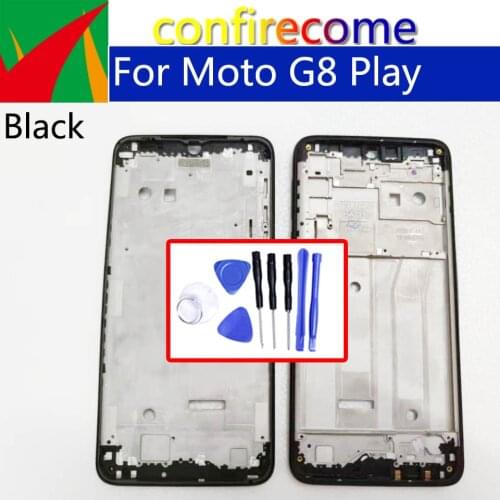 For Motorola Moto G8 Play XT2015 G8Play Front Housing LCD Display Frame Replacement