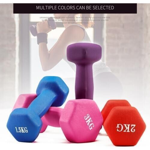 Women Dumbbell Hexagonal Dumbbell Weight Loss Slimming Slim Waist Fitness Equipment WHShopping