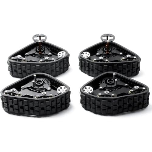​ Track Wheel Snow Tire 4PCS for 1/10 Axial SCX10 I II AX90016 90027 90035 90036 90037 RC Crawler Car Upgrade Parts