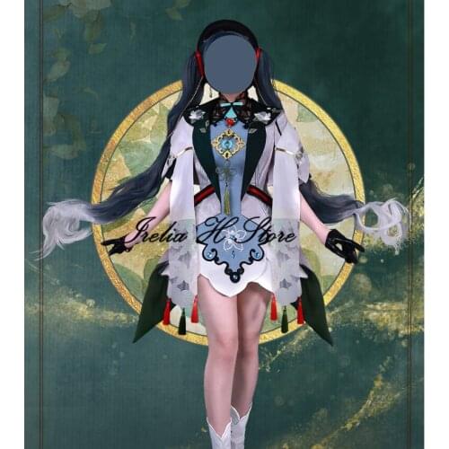 Irelia H Store Jasmine Miku Cosplay Costume Cheongsam lovely Dress female