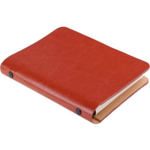 A7 Pocket Loose-leaf Notebook Leather Cover Business Diary Memos Planner Notepad
