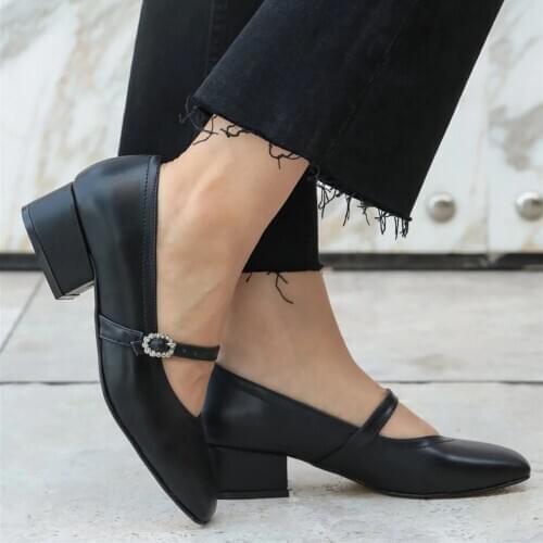 Mio Gusto Brand Julia Black, Tan, Beige, Burgundy, navy Blue Collors 3Cm Low Heel High Quality Women 's Shoes , shoes for women 2020 , designer shoes