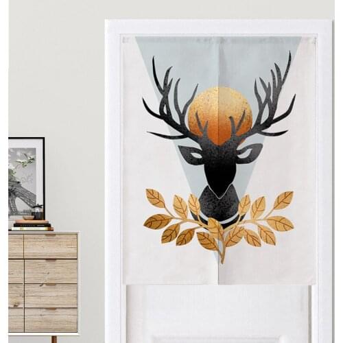 Simple Modern Bathroom Toilet Feng Shui Door Curtain Hanging Curtain Living Room Partition Curtain Kitchen Bedroom Curtain Noren