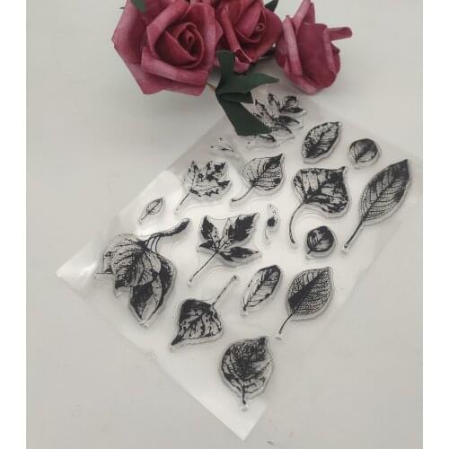 11*16CM Foliage Transparent Clear Stamps / Silicone Seals Roller Stamp For DIY Scrapbooking Photo Album/Card Making