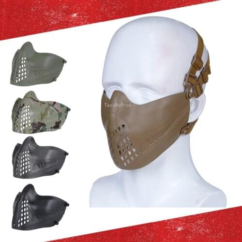 Half Face Tactical Paintball Mask Army Airsoft Paintball Military Protection Mask Shooting Wargame CS Hunting Face Mask