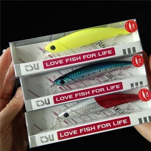 TSURINOYA 3PCS Sinking Minnow Saltwater Fishing Lure DW77 110mm 22g Large Trout Pike Seabass River Lake Hard Baits Jerkbait
