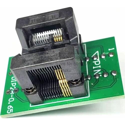SOP28-DIP28-0.65 SSOP8 Programming Socket TSSOP8 8-Pin IC Programmer Adapter Chip Test Socket Burning Seat
