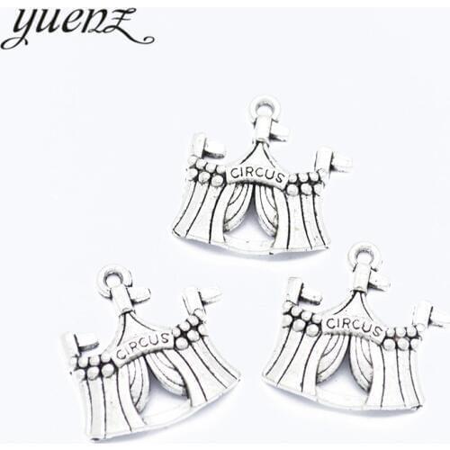 YuenZ 8pcs metal Circus tent Charm vintage Tibetan Silver Pendant Jewelry Products Charms Diy Pendants For Necklace BraceletsE20