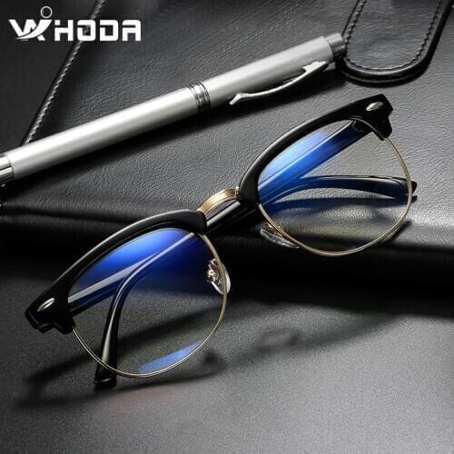 -1.0 -1.5 -2.0 -2.5 -3.0 -3.5 ~-5.0 Myopia Optical Glasses Half Frame Eyewear Men Women Shortsighted Eyeglasses (PD: 62-64) M016