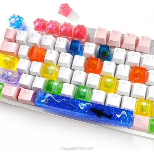 1 Set Manual DIY Mechanical Keyboard Key Cap Silicone Mold UV Crystal Epoxy Handmade Crafts Making Tools J19 21 Dropshipping