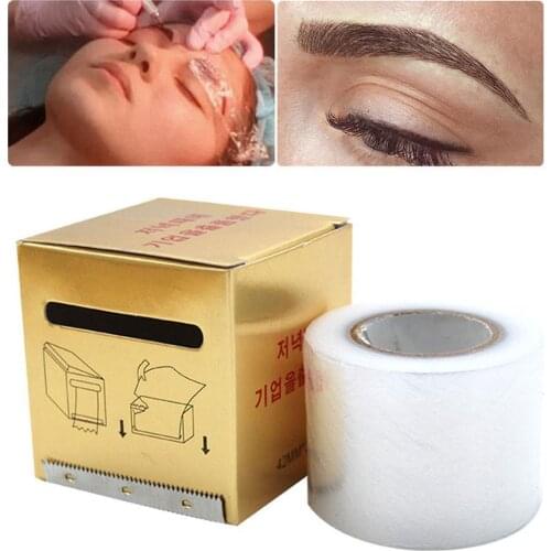 1Roll 42mm*200mm Microblading Tattoo Wrap Disposable Plastic Preservative Tattoo Cling Film Eyebrow Permanent Makeup Supplies