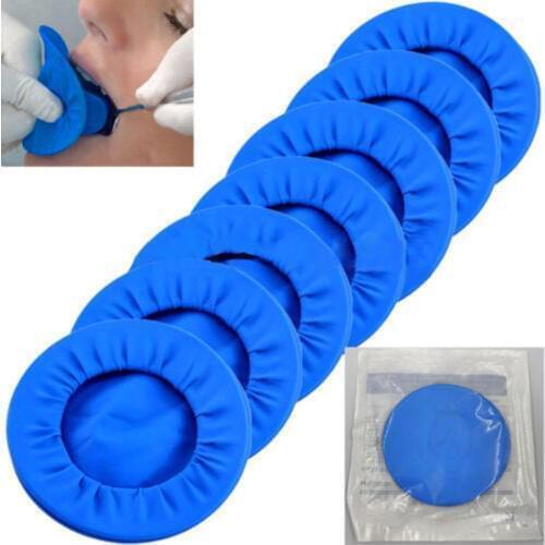 10Pcs Dental Sterile Rubber Dam Cheek Lip Retractor Mouth Intraoral Opener Blue