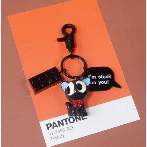 Cute Cartoon Anime Cat Keychains Creativity Boutique Kid Key Chain Womans Car Bag Pendant The Best Gift for A Girl Key Ring