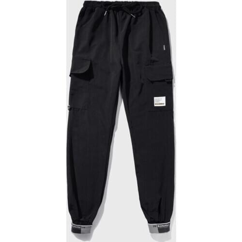 Autumn Winter Womens Cargo Pants with Pockets Sportswear Fashion Harajuku Loose Pants Harajuku BF Elastics Casual Cargo Trousers