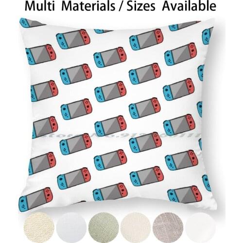 Switch Console Pillow Case Throw Pillow Cover Cotton Linen Flax Switch Gaming Console Animal Red Blue Fun Arcade Retro Game