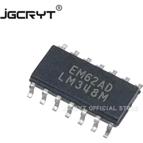 10 Unids/lote The new original imported LM348M LM348MX quad operational amplifier chip LM348 patch SOP-14