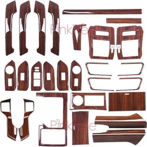 For Toyota Land Cruiser 150 LC FJ150 Prado 150 2010-2017 Interior Wooden Color Cover Car SUV Styling Decoration Accessories