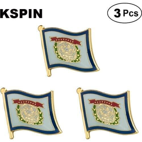 U.S.A West Virginia Lapel Pin Brooches Pins Flag badge Brooch Badges