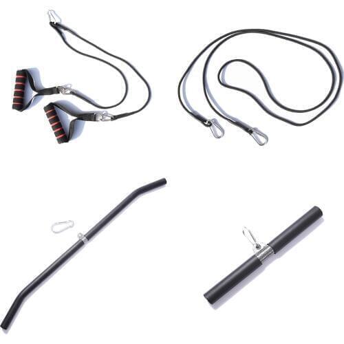 Fitness Cable Machine Attachments Arm Biceps Triceps Blaster Handle Gym Fitness Equipment Weight Lifting Workout Bar Pull Rope