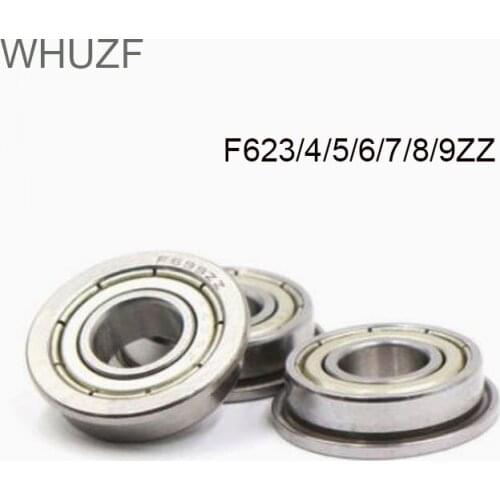 5/10pcs F623ZZ F624ZZ F625ZZ F626ZZ F627ZZ F628ZZ To F629ZZ Miniature Flange Bearing Thin Wall Metal Shielded Flanged Bearings