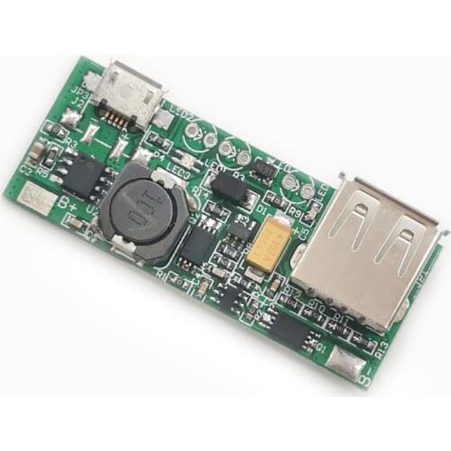 3.7V Lithium Battery Booster Module Charge-Discharge Protection Board Power Supply 5V 1A Step-up Module