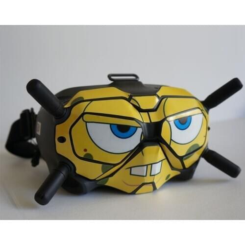 DJI FPV Sticker decal skin protective cover DJI goggles FPV accessories carbon fiber stickers customizable patterns