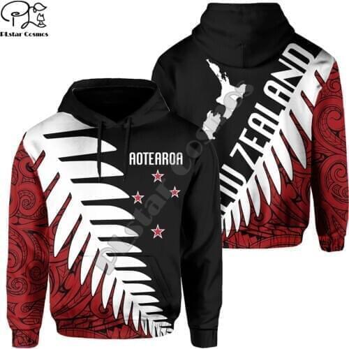 NewFashion New Zealand Maori Tribe Aotearoa Country Flag Retro Tattoo Tracksuit Men/Women Pullover Streetwear 3DPrint hoodies 28