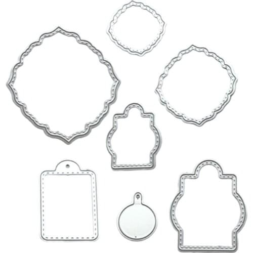 Frame Metal Cutting Dies Stencil DIY Scrapbooking Album Paper Card Template Mold