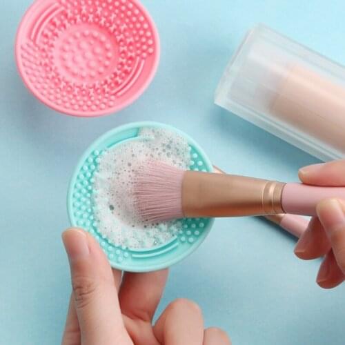 Makeup Cosmetic Brush Cleaner Cleanser Washing Silicone Pad Mat Scrubber Board Cosmetic Accessories Beauty Accessories