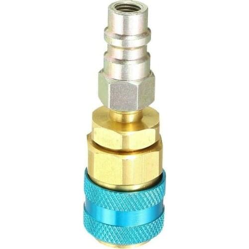 Compatible R134 Car A/C Air Condition Low Side Quick Coupler Extension Adapters Car Add Fluorine 14mm