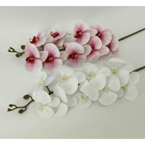 SPR Free shipping single real touch PU butterfly orchid bouquet wedding table centerpieces flowers party/home decorations