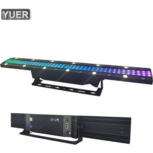 24x160Pcs LED Wall Washer Bar DJ Light LED DMX Bar Individual Control Pixel Stage Light For Disco Hotels Shops Birthday Party