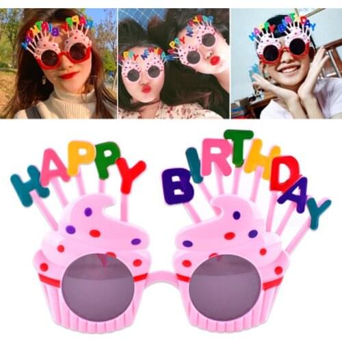 1pcs Happy Birthday Glasses Photo Booth Props for Birthday Party Kids Glasses Party Supplies Cake Party Favor Accessories