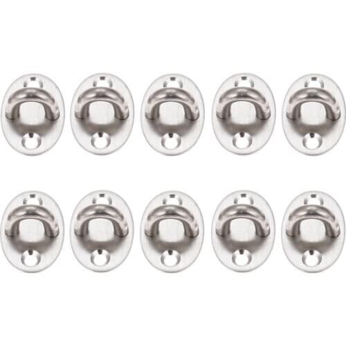 10Pc Stainless Steel Ceiling Hooks U-shaped Ceiling Mount Hook Base Ceiling Fans/Leisure Sofa/Sandbags/Hammocks/Rings Fixed Hook