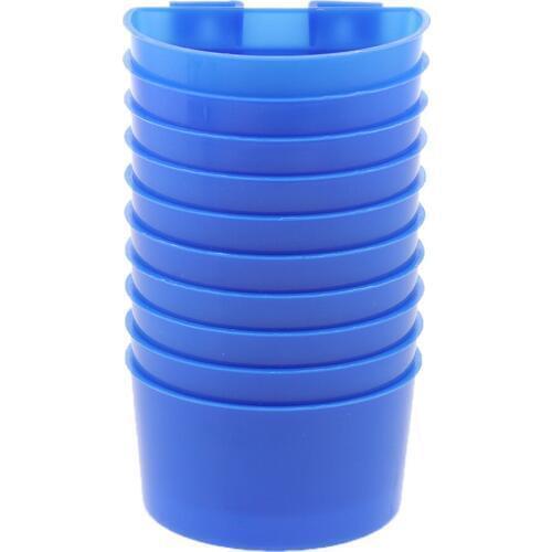 10 Pcs Pigeons Sand Cups Bird Food Water Container Thickened plastic Bowl for Cage